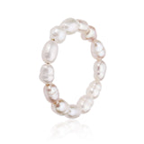 Reoxvo Freshwater Elastic Pearl Rings