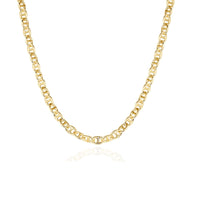 Reoxvo 14K Gold Plated Mariner Chain Chunky Necklaces for Women